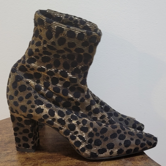 Anthropologie × Farylrobin × Lisbon Velvet Heeled Boots _ - Picture 5 of 9